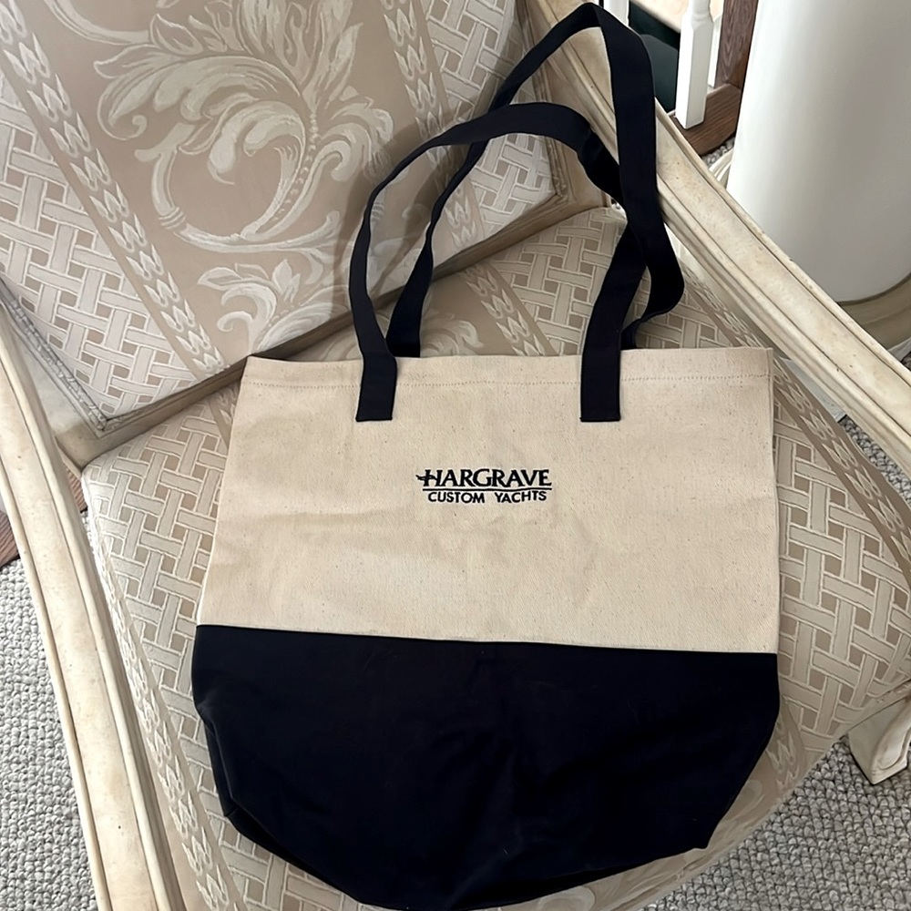 Port Authority Hargrave Custom Yachts Tote Bag - Brand New! 17” x 17”